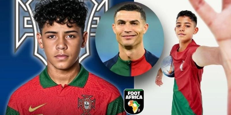 Cristiano JR được CR7 đào tạo và chỉ dẫn nhiệt tình khi còn rất nhỏ